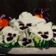 First Day of Spring original 3-D acrylic painting on glass by Steven Ray Miller Durham NC artist