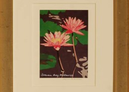 hawaiian lily pond Framed mini by Steven Ray Miller Durham NC artist