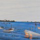 Ocracoke Winter Sunset limited edition lithograph by Steven Ray Miller Durham NC artist