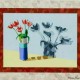 Valentine tulips limited edition giclee on canvas by Steven Ray Miller Durham NC artist