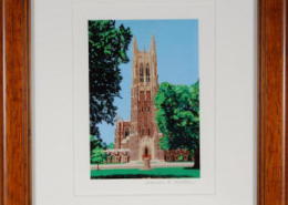 Duke Chapel Framed Mini Print