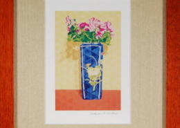 Oriental Floral Framed Mini Print